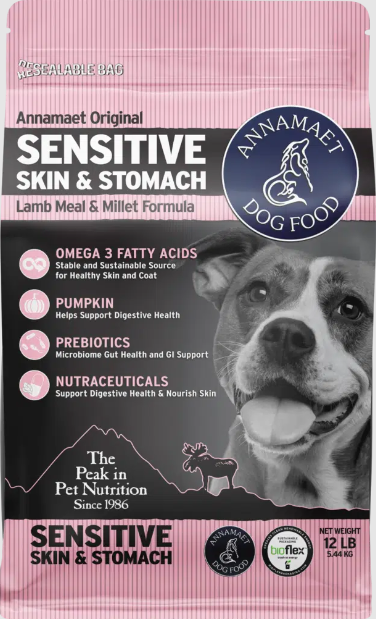 Annamaet Sensitive Skin Stomach Formula Dry Dog Food Hearty Pet