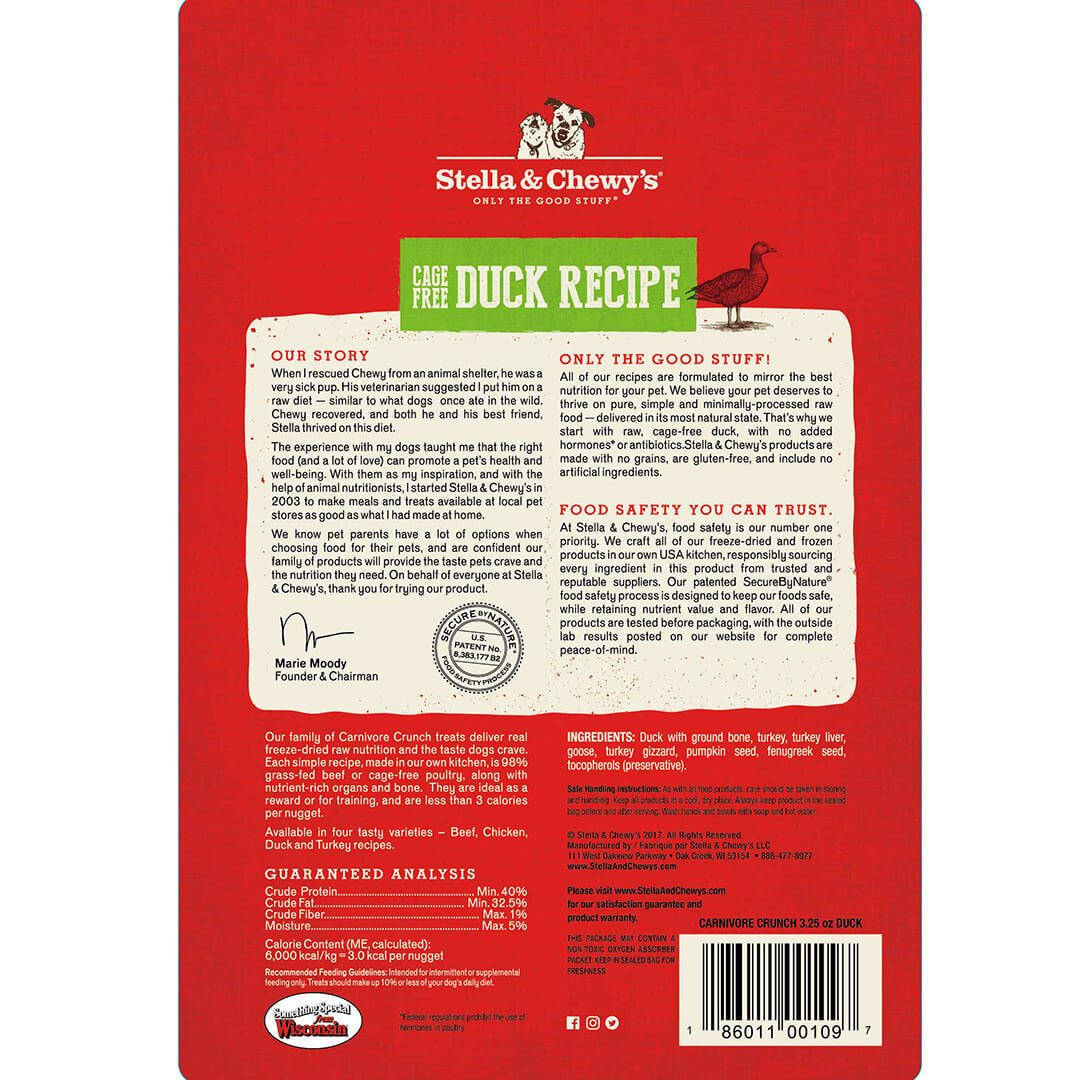 Stella & Chewy's Carnivore Crunch Duck for Dogs