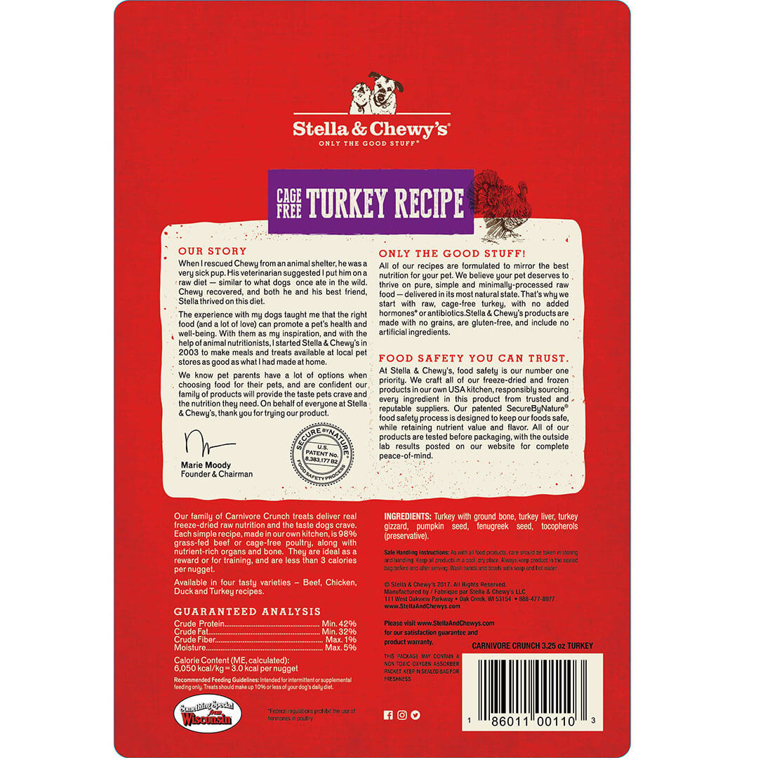 Stella & Chewy's Carnivore Crunch Turkey for Dogs