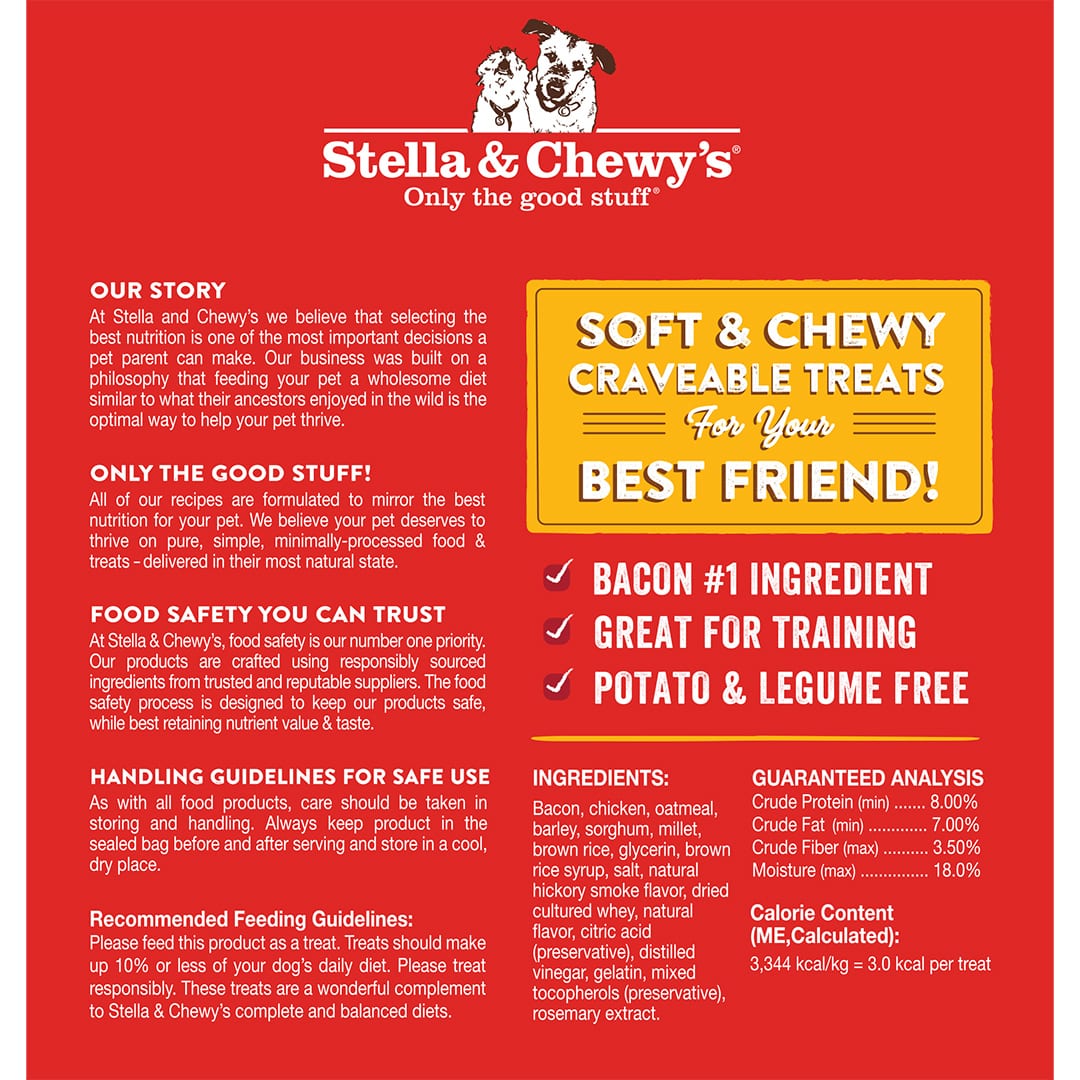Stella & Chewy's Crav'n Bac'n Bacon & Chicken Recipe Dog Treats