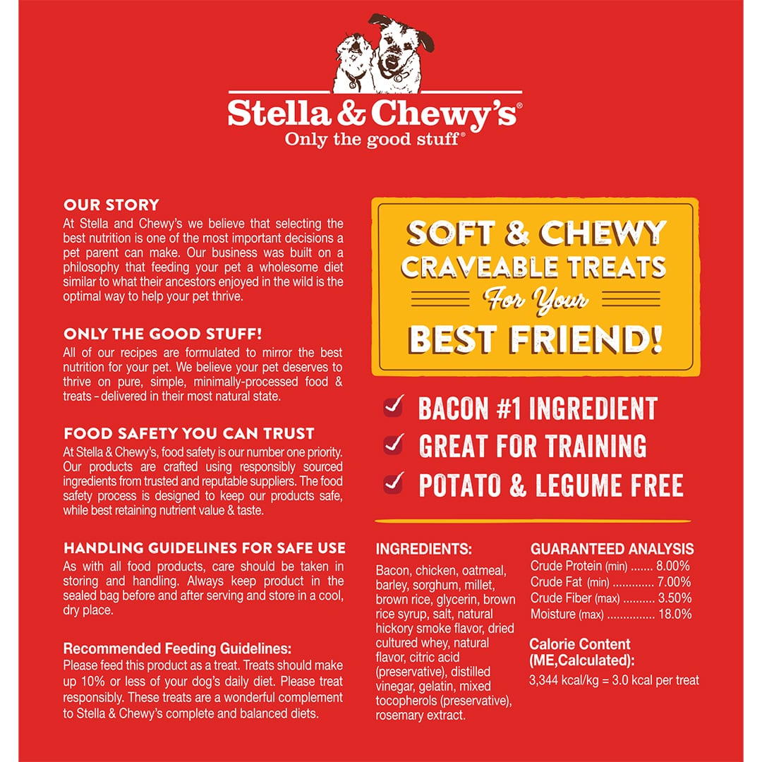 Stella & Chewy's Crav'n Bac'n Bacon & Chicken Recipe Dog Treats
