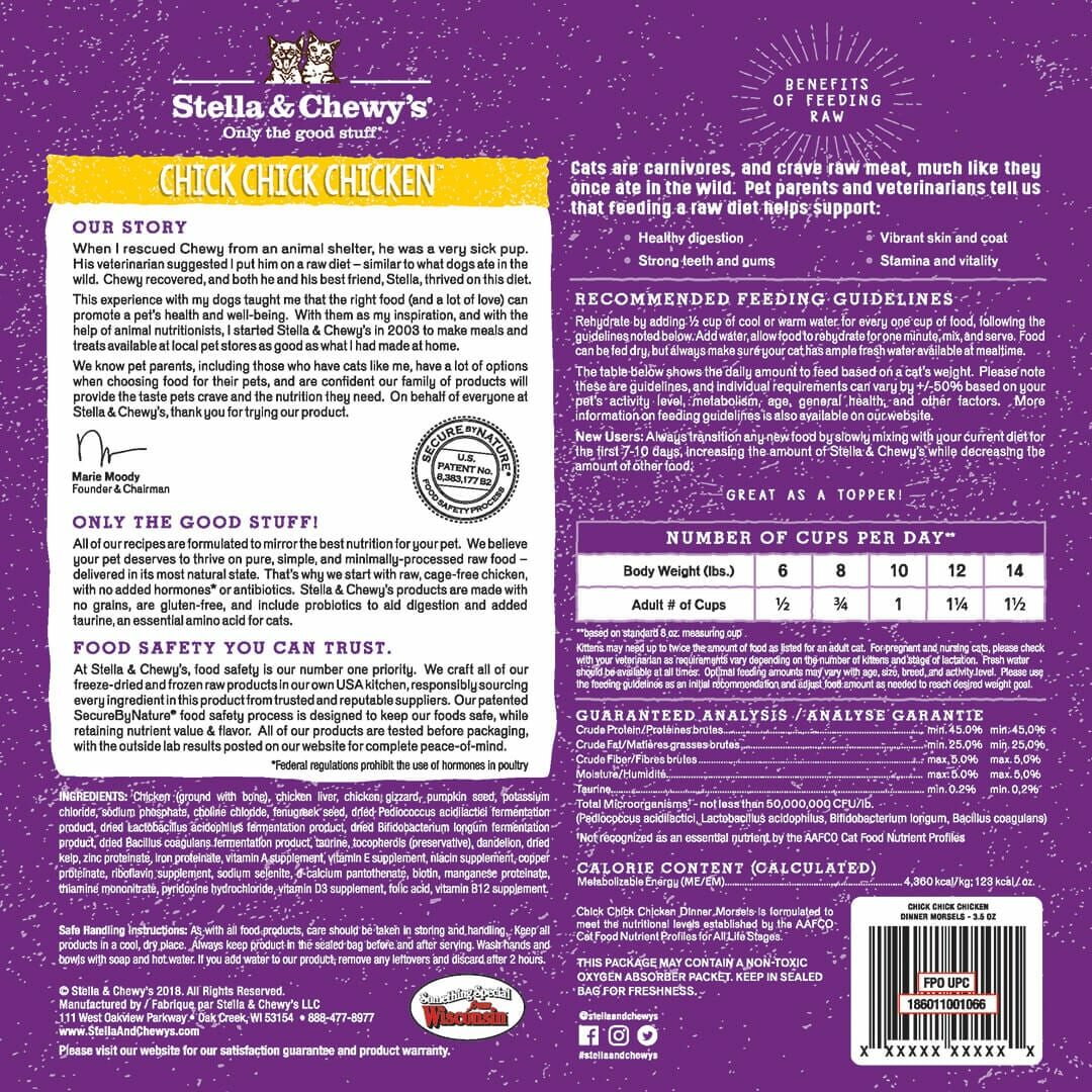 Stella & Chewy's Freeze-Dried Chick Chick Chicken Cat Dinner Morsels