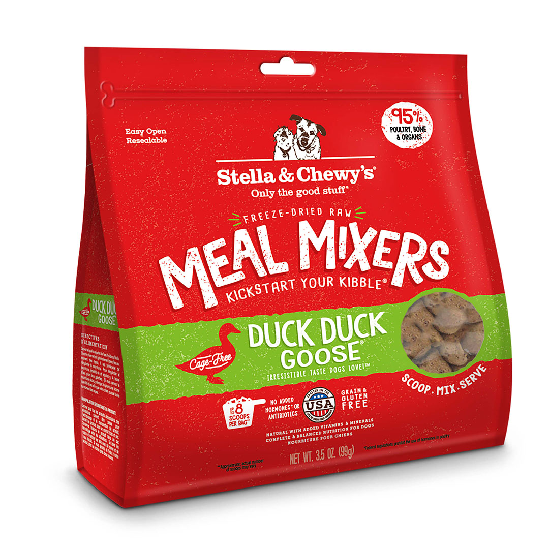 Stella & Chewy's Freeze-Dried Duck Duck Goose Meal Mixer for Dogs