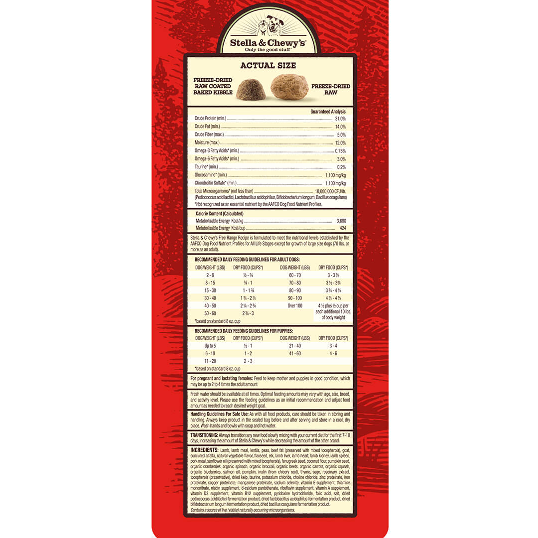 Stella & Chewy's Raw Blend Free Range Recipe Dry Dog Food