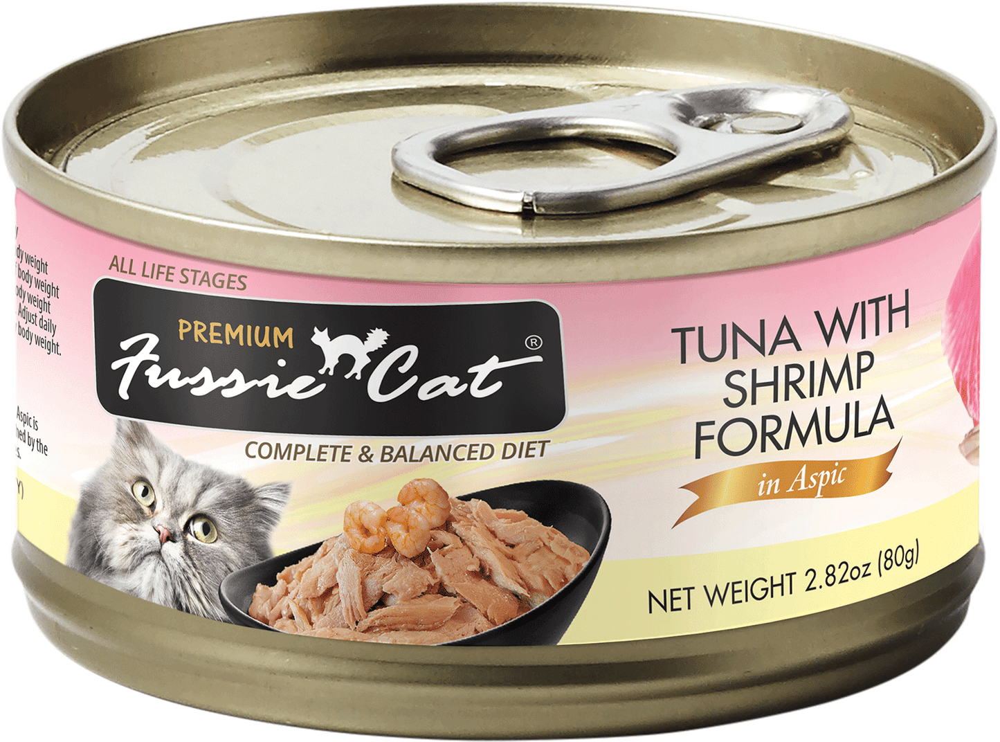 Fussie Cat Premium Tuna with Shrimp Canned Cat Food