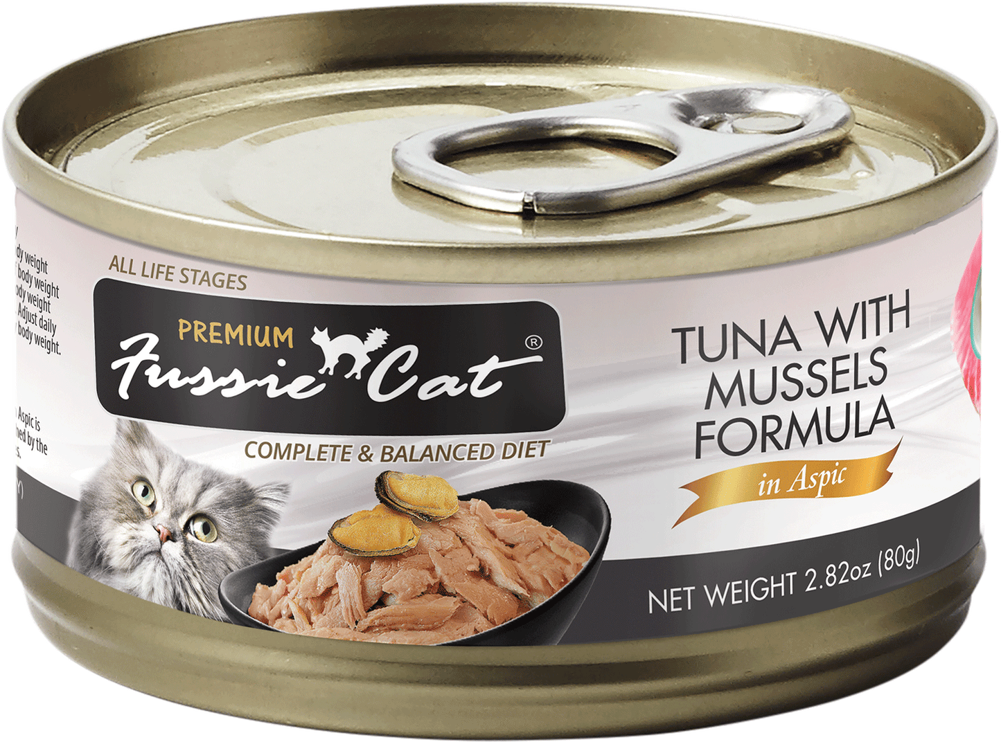 Fussie Cat Premium Grain Free Tuna and Mussels in Aspic Canned Cat Food