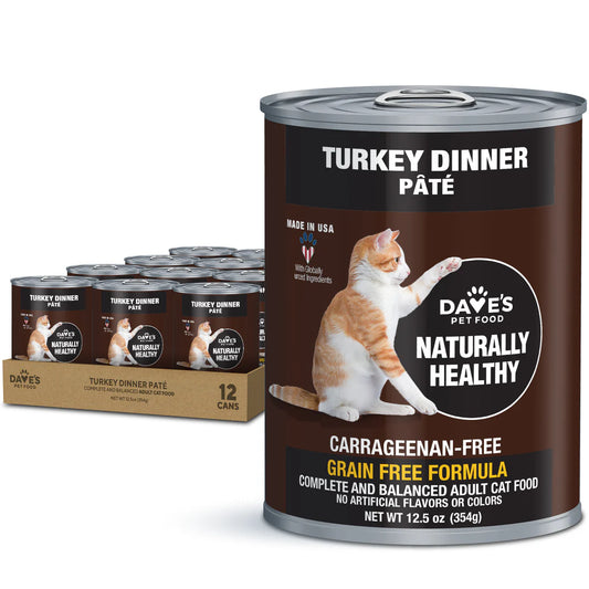 Dave’s Naturally Healthy Canned Cat Food Turkey Recipe