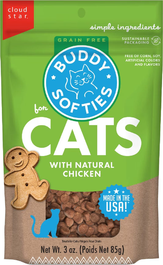 Buddy Biscuits Grain Free Cat Treats with Tender Chicken