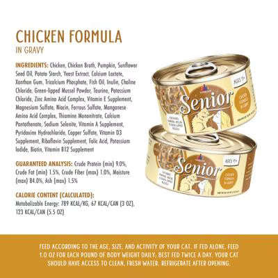 Weruva Cat Senior Chicken Formula In Gravy