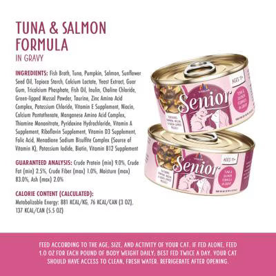Weruva Cat Senior Tuna & Salmon Formula In Gravy