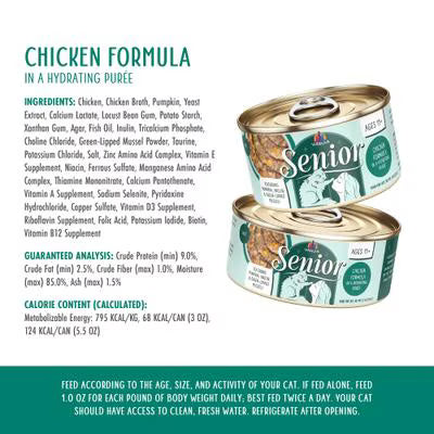 Weruva Cat Senior Hydrating Puree Chicken Formula