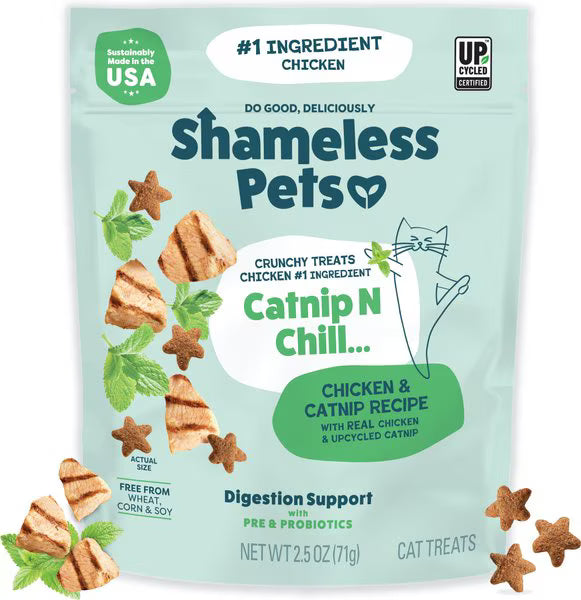 Shameless Pets Catnip N Chill Crunchy Cat Treats