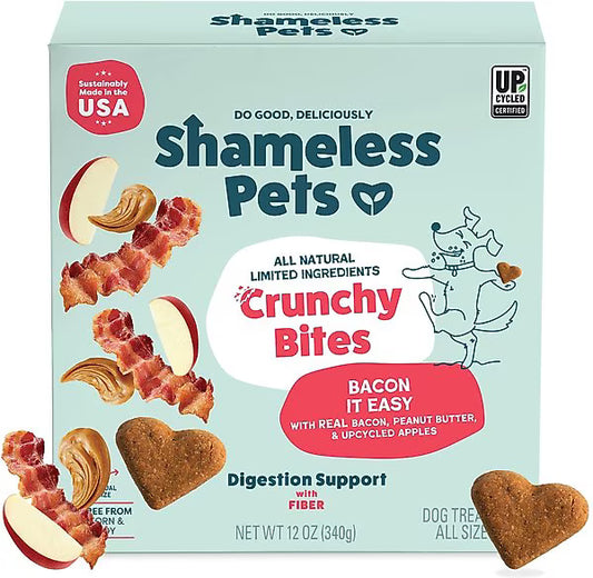 Shameless Pets Bacon It Easy Crunchy Bites for Dogs