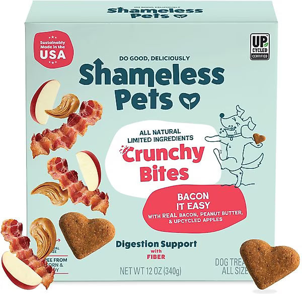 Shameless Pets Bacon It Easy Crunchy Bites for Dogs