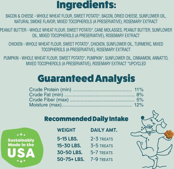 Shameless Pets Snack Mix Crunchy Bites for Dogs