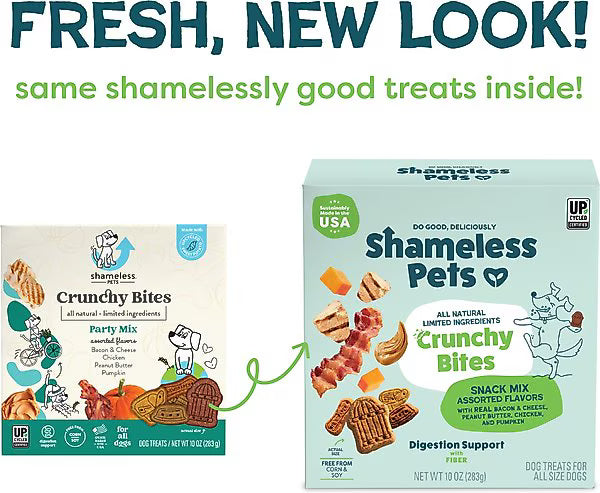 Shameless Pets Snack Mix Crunchy Bites for Dogs