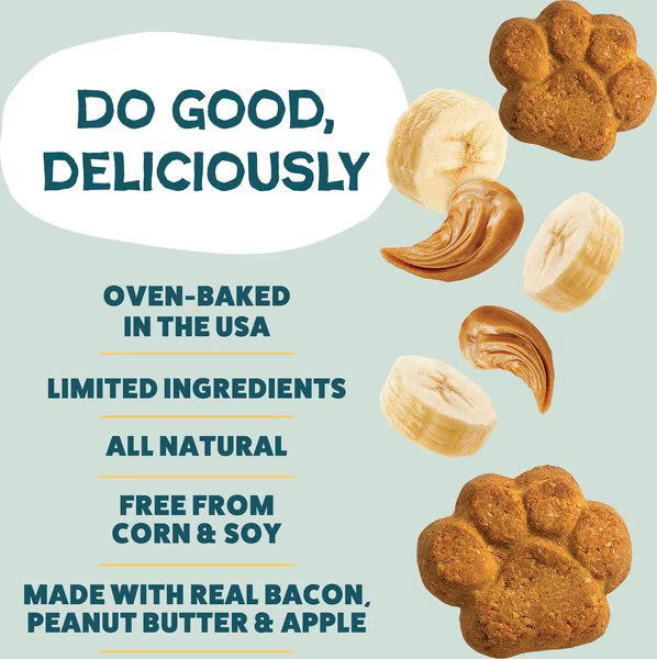 Shameless Pets Peanut Butter Split Crunchy Bites for Dogs
