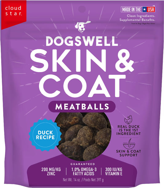 Dogswell Skin & Coat Duck Recipe Meatballs