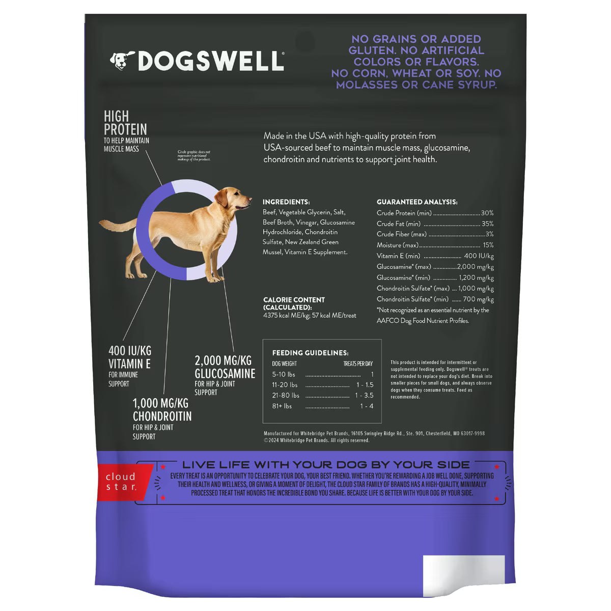 Dogswell Hip & Joint Jerky Grain Free Beef