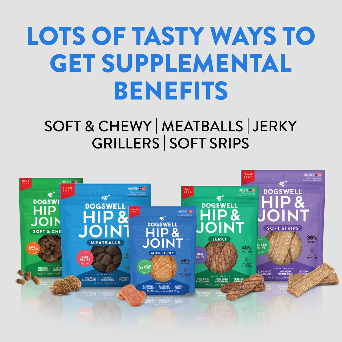 Dogswell Hip & Joint Mini Jerky Grain Free Chicken