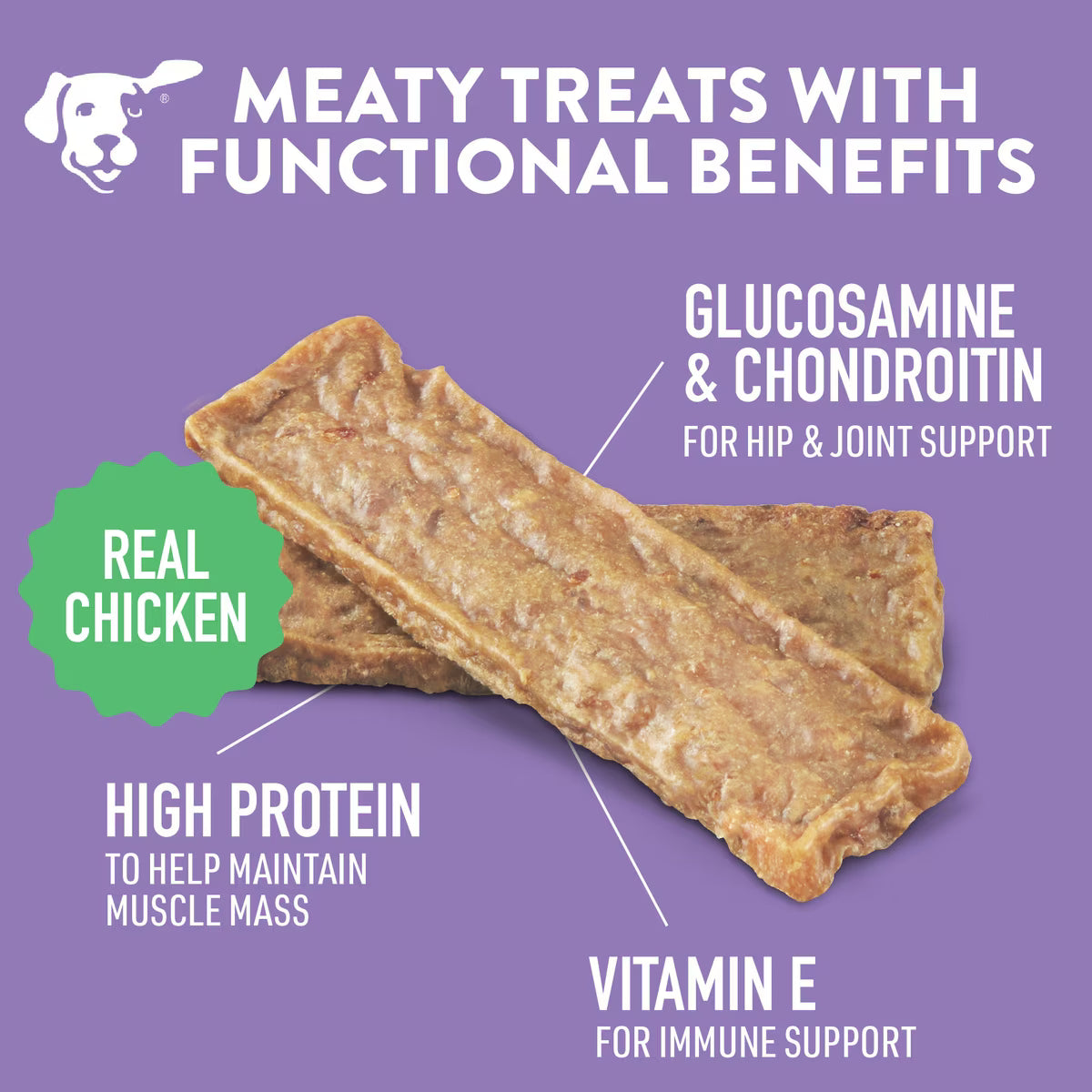 Dogswell Hip & Joint Soft Strips Grain Free Chicken