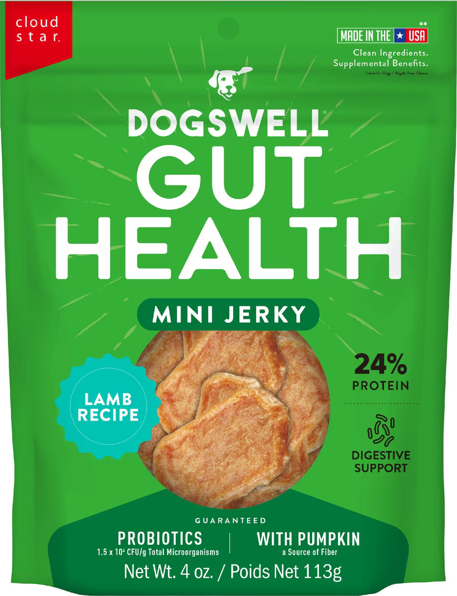 Dogswell Gut Health Mini Jerky Lamb
