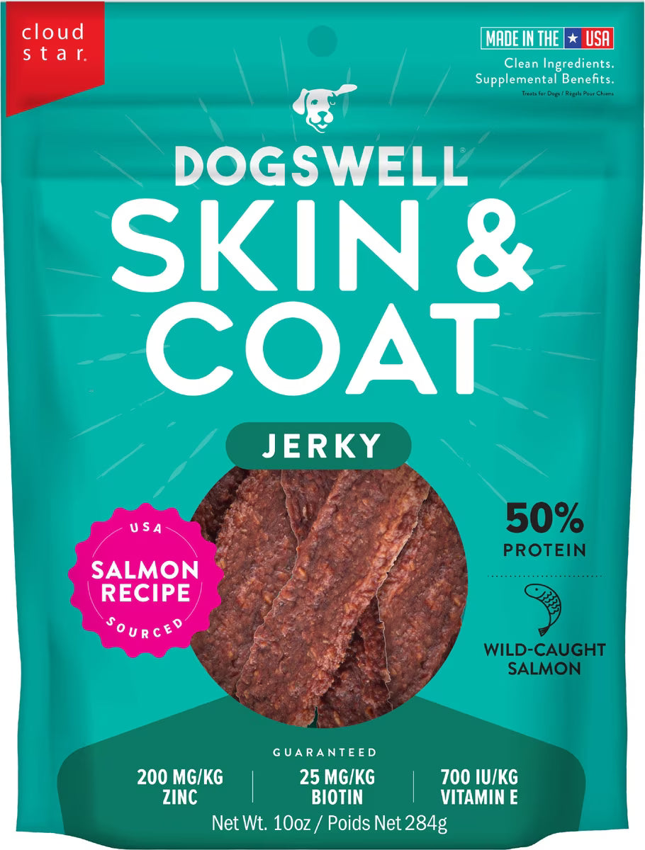 Dogswell Skin & Coat Jerky Grain Free Salmon