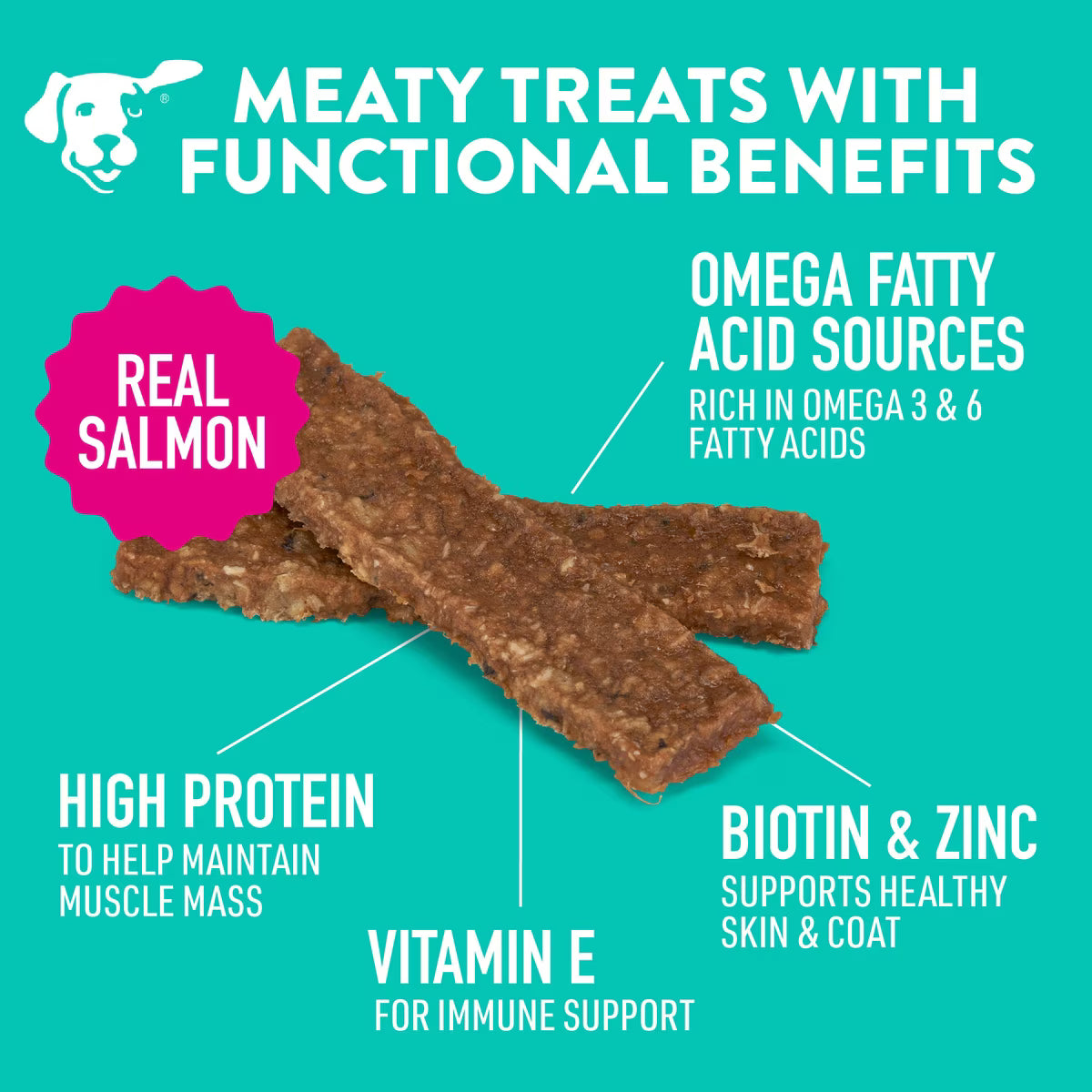Dogswell Skin & Coat Jerky Grain Free Salmon