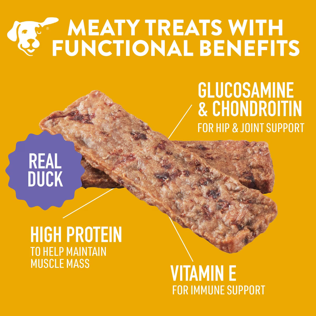 Dogswell Hip & Joint Jerky Grain Free Duck