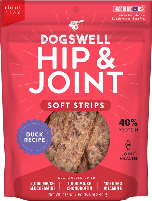 Dogswell Hip & Joint Soft Strips Grain Free Duck
