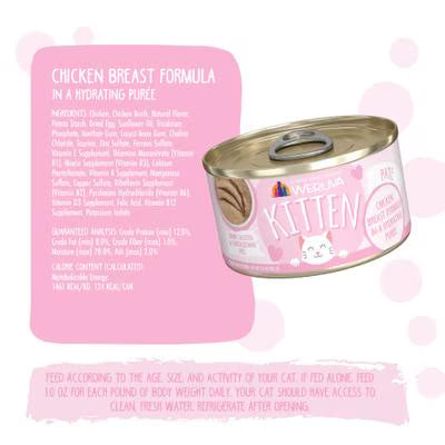 Weruva Cat Kitten Hydrating Puree Chicken Breast Formula