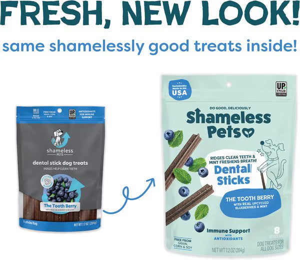Shameless Pets The Tooth Berry Dental Sticks for Dogs