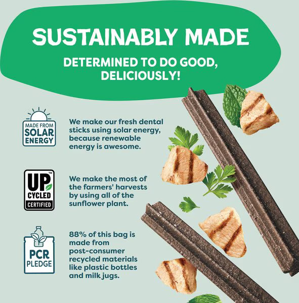 Shameless Pets A Cluck A Day Pre/Probiotic Dental Sticks for Dogs