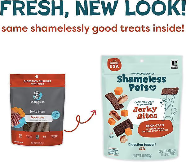 Shameless Pets Duck-Tato Jerky Bites for Dogs