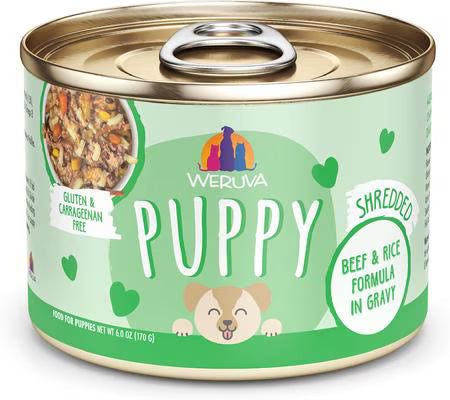Weruva Puppy Beef & Rice Formula in Gravy Wet Food