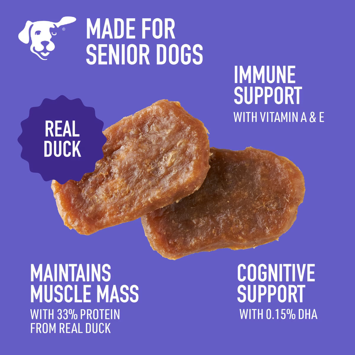 Dogswell Lifestage Senior Treats Jerky Soft Strip Duck