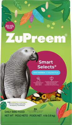 ZuPreem Smart Selects for Parrots & Conures (Medium to Large Birds)