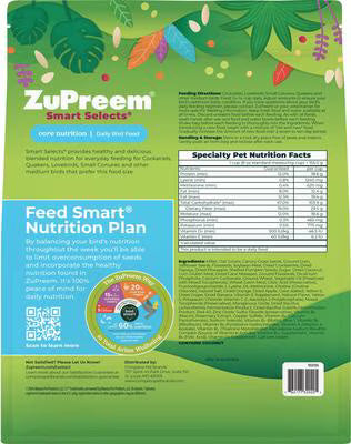 ZuPreem Smart Selects for Medium Birds