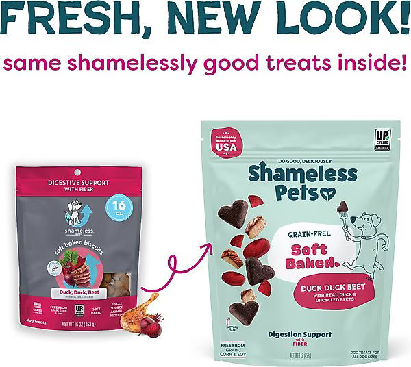 Shameless Pets Duck Duck Beet Soft-Baked Biscuit for Dogs