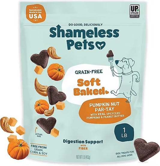 Shameless Pets Pumpkin Nut Par-Tay Soft-Baked Biscuit for Dogs