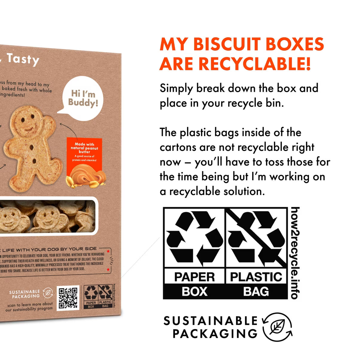 Buddy Biscuits Crunchy Treats with Peanut Butter