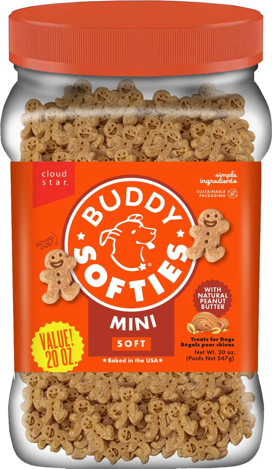 Buddy Softies Soft & Chewy Dog Treats Peanut Butter