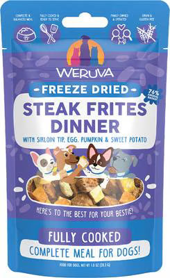 Weruva Dog Freeze-Dried Steak Frites Dinner