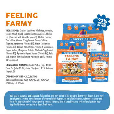 Weruva Dog Freeze-Dried Feeling Farmy