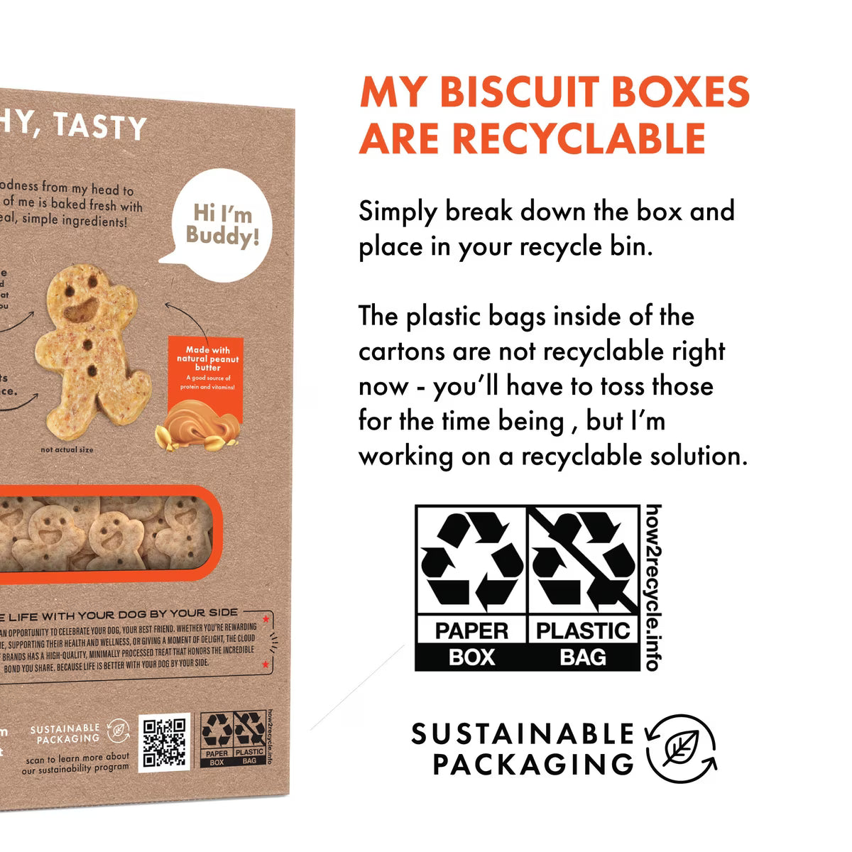 Buddy Biscuits Teeny Crunchy Treats with Peanut Butter