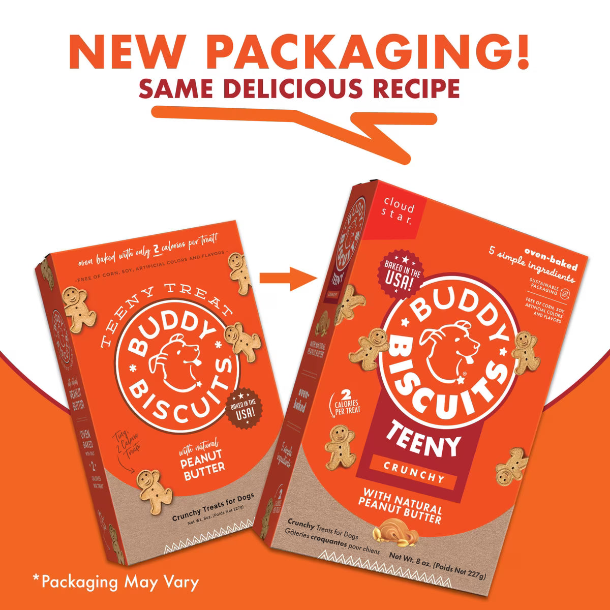 Buddy Biscuits Teeny Crunchy Treats with Peanut Butter