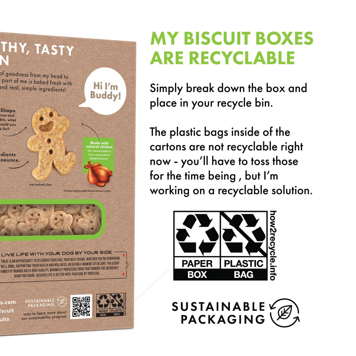 Buddy Biscuits Teeny Crunchy Treats with Roasted Chicken