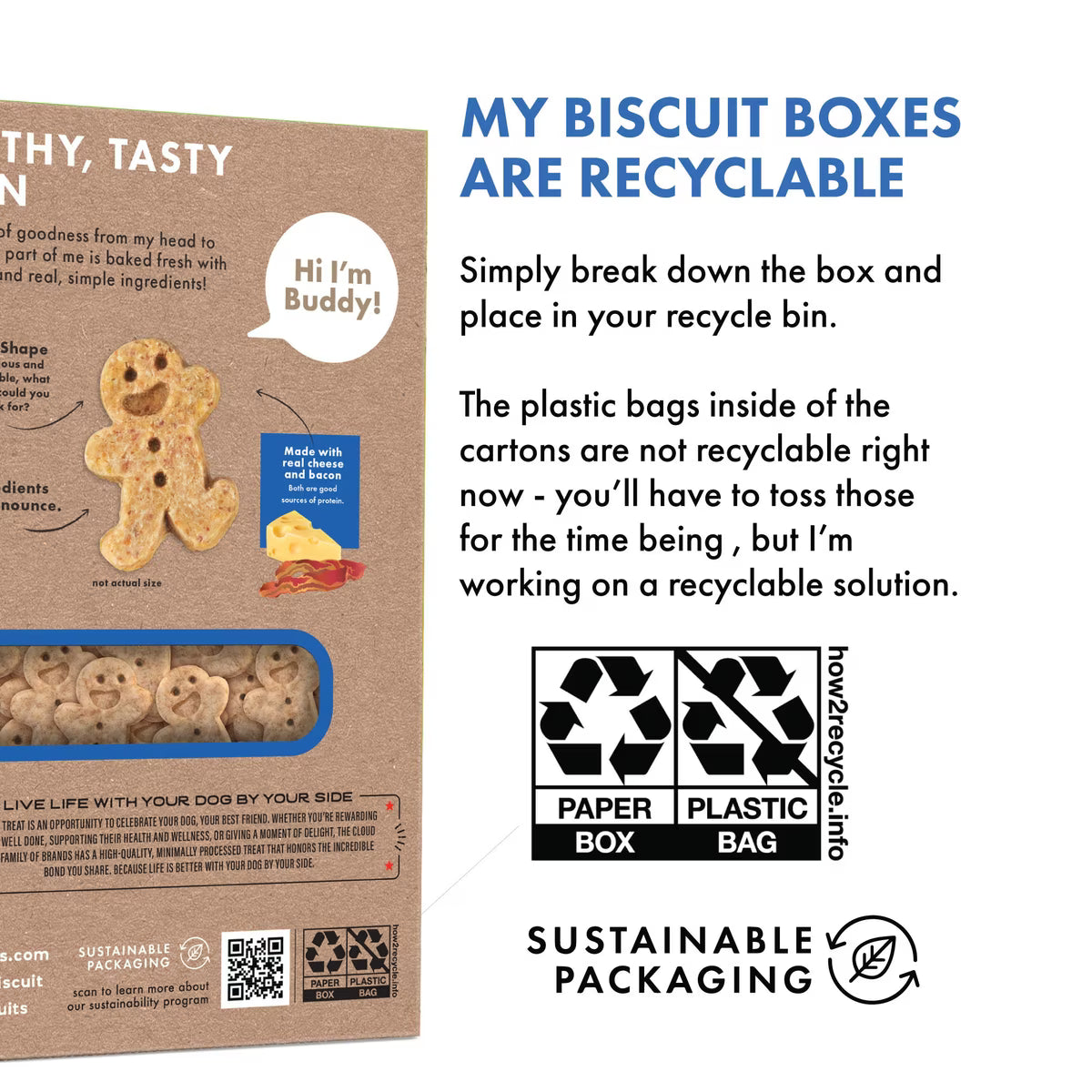 Buddy Biscuits Teeny Crunchy Treats with Bacon & Cheese