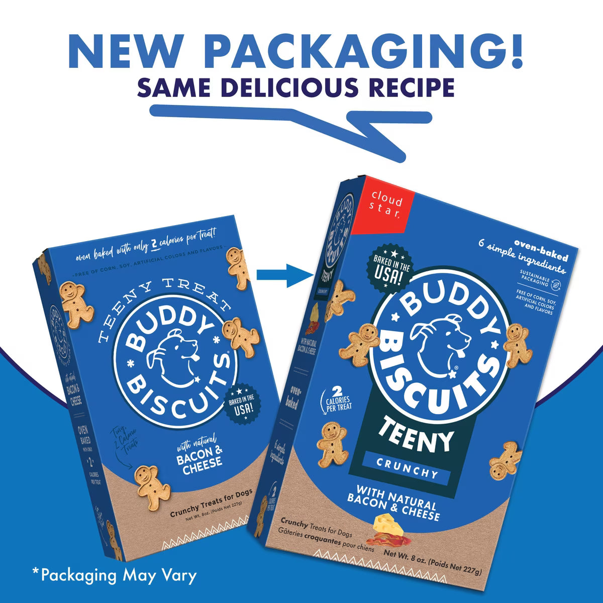 Buddy Biscuits Teeny Crunchy Treats with Bacon & Cheese