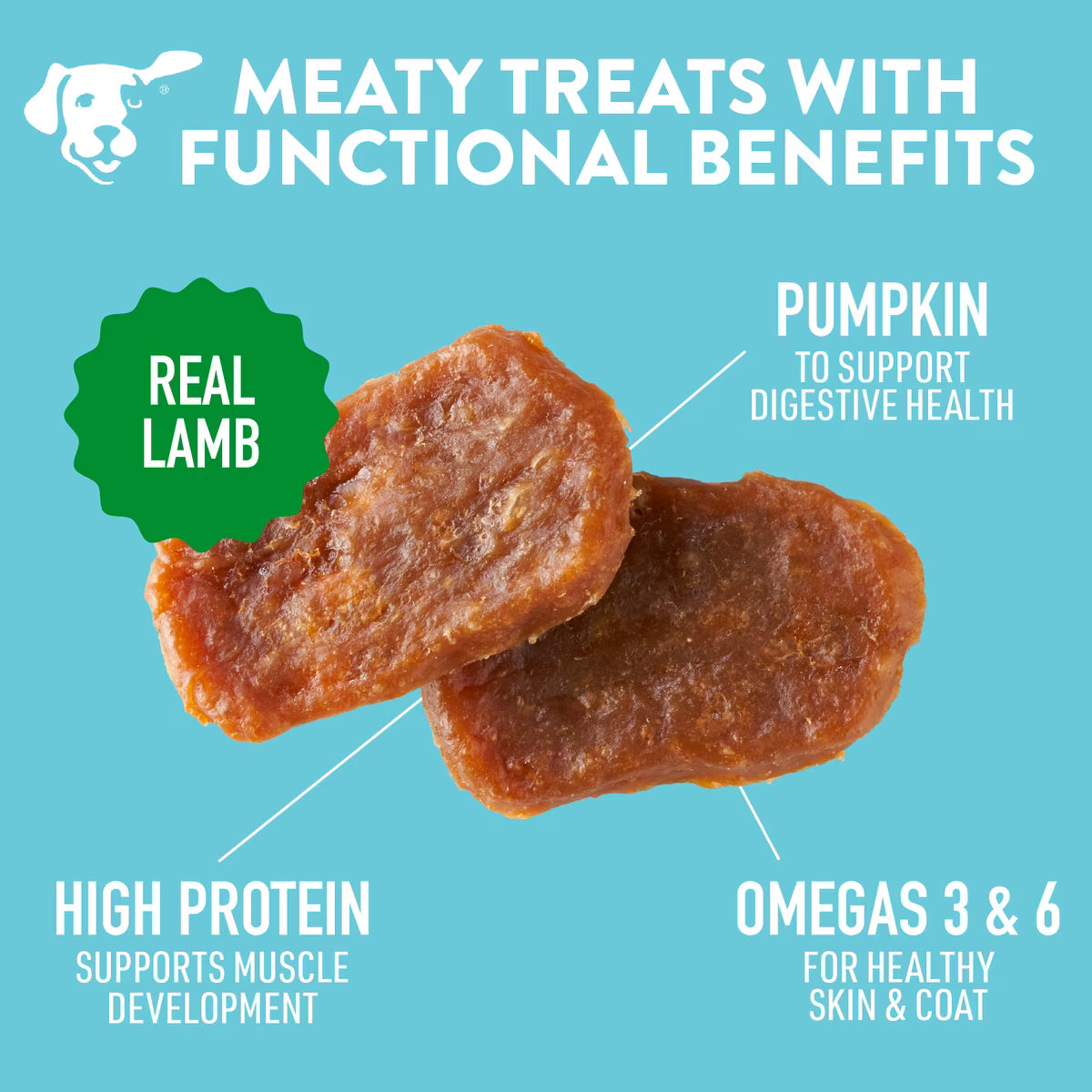 Dogswell Lifestage Puppy Treats Mini Soft Strips Lamb